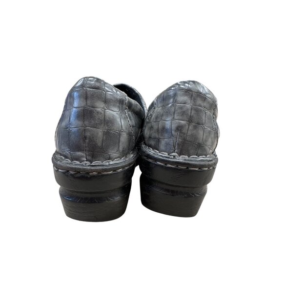 B.O.C Womens Gray Croc-Embossed Clogs Mules Size 7 SKU 7182 - Picture 6 of 9